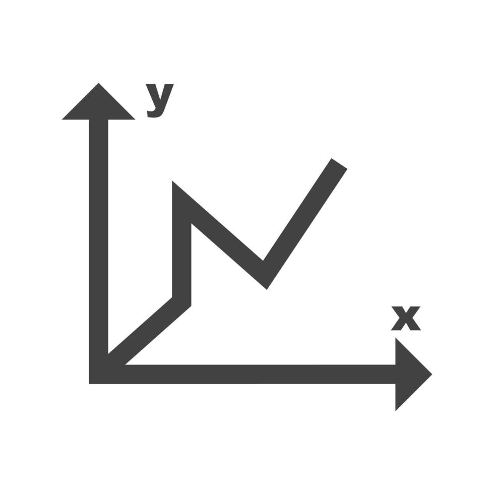 Graph I Glyph Black Icon vector
