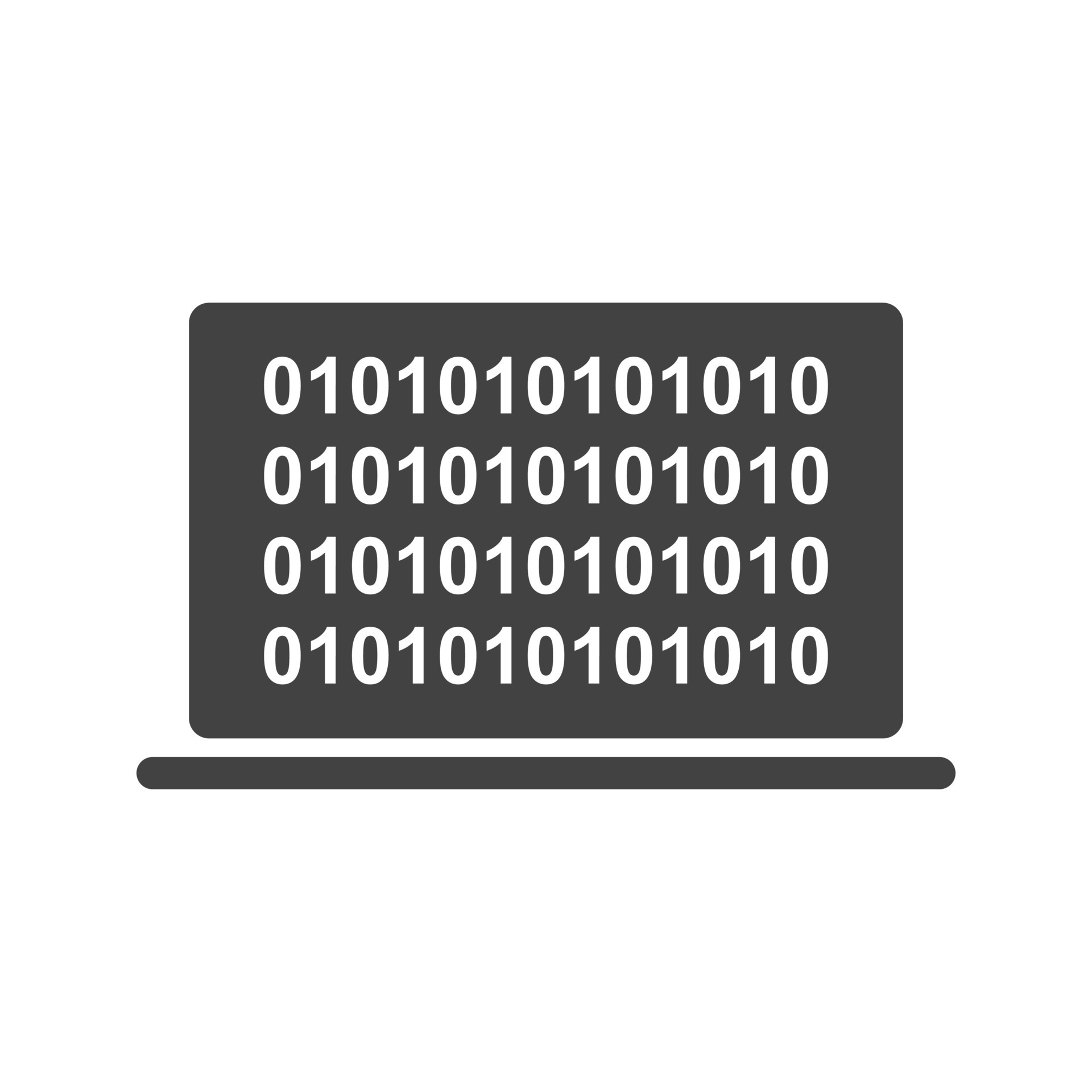 Computer Binary Code Glyph Black Icon 8307481 Vector Art at Vecteezy