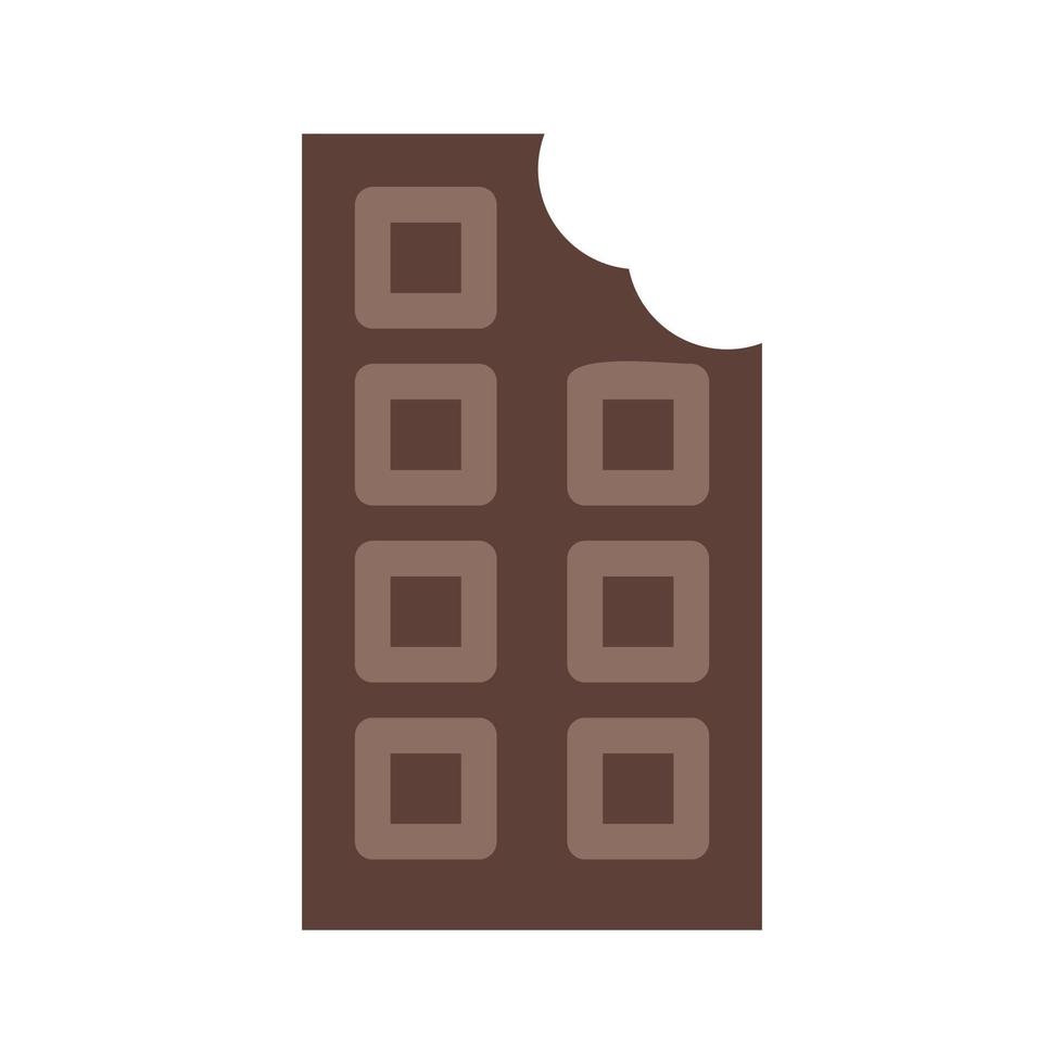 Chocolate Flat Multicolor Icon vector