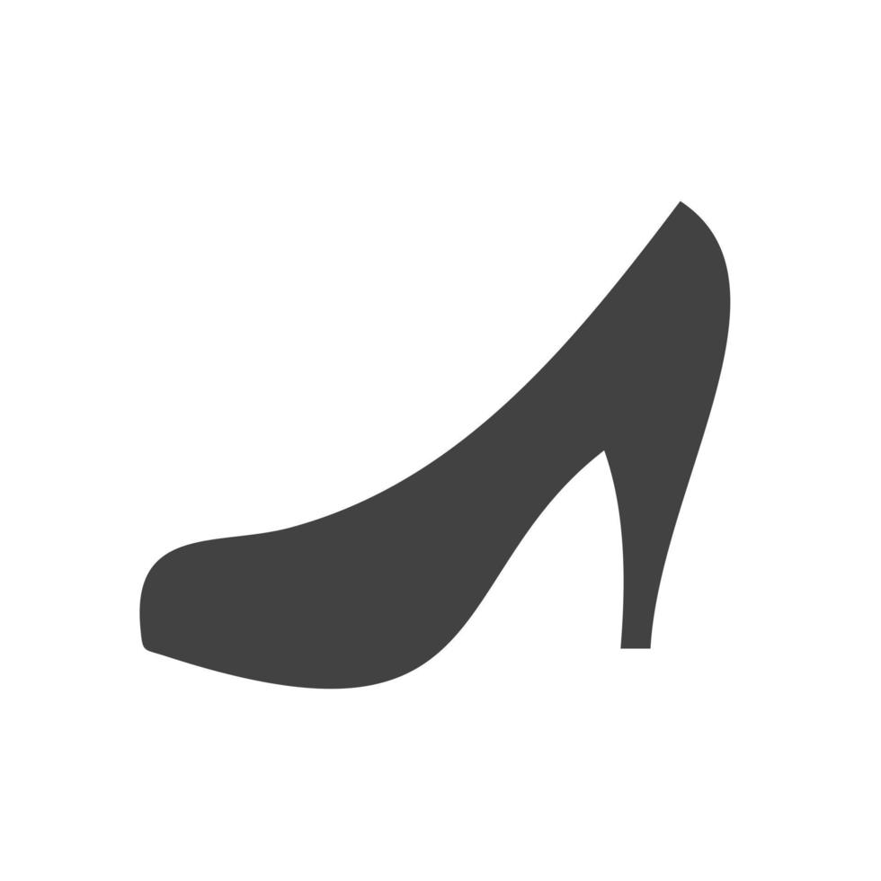 Heels Glyph Black Icon vector