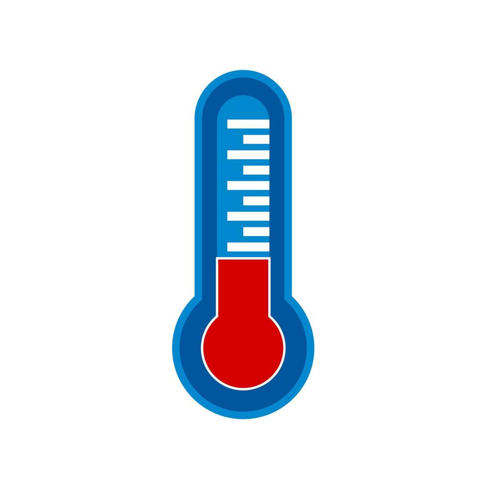 Thermometer Flat Multicolor Icon vector