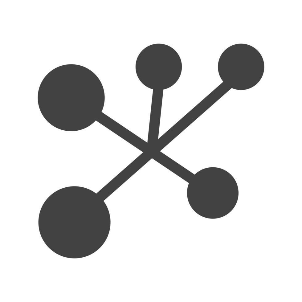 Intranet Glyph Black Icon vector