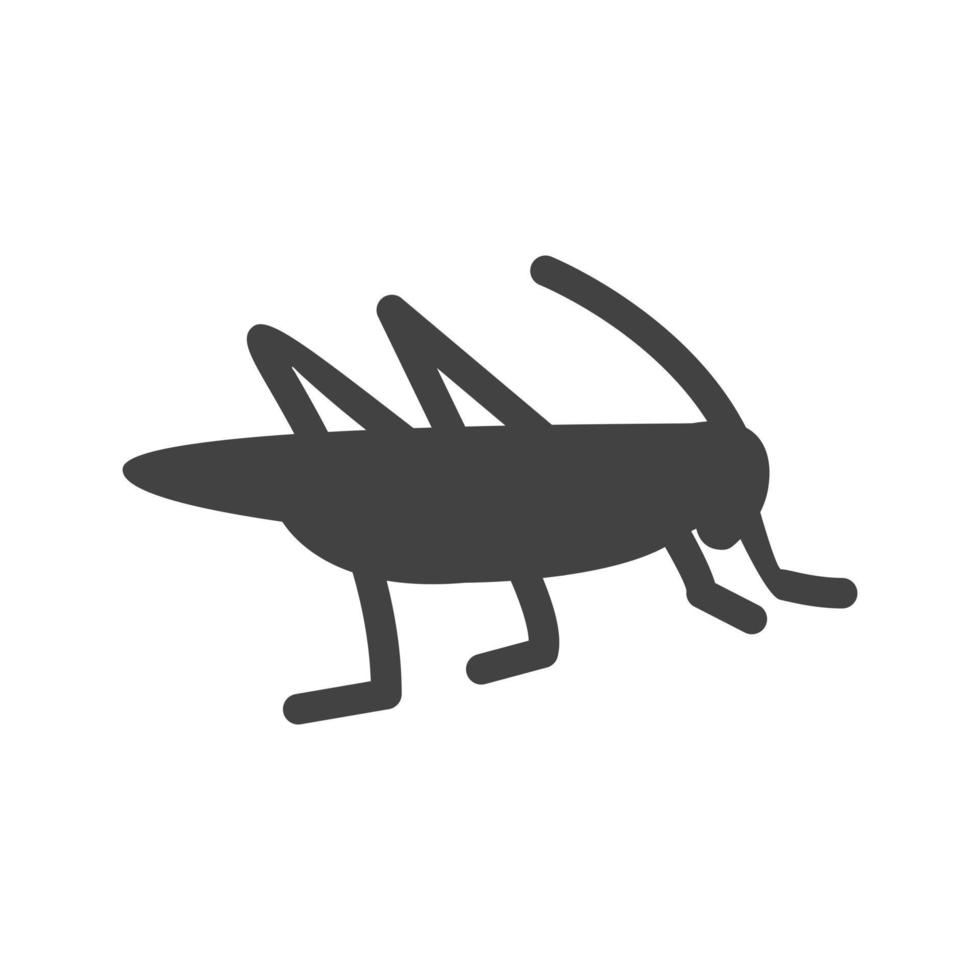 Locust Infestation Glyph Black Icon vector