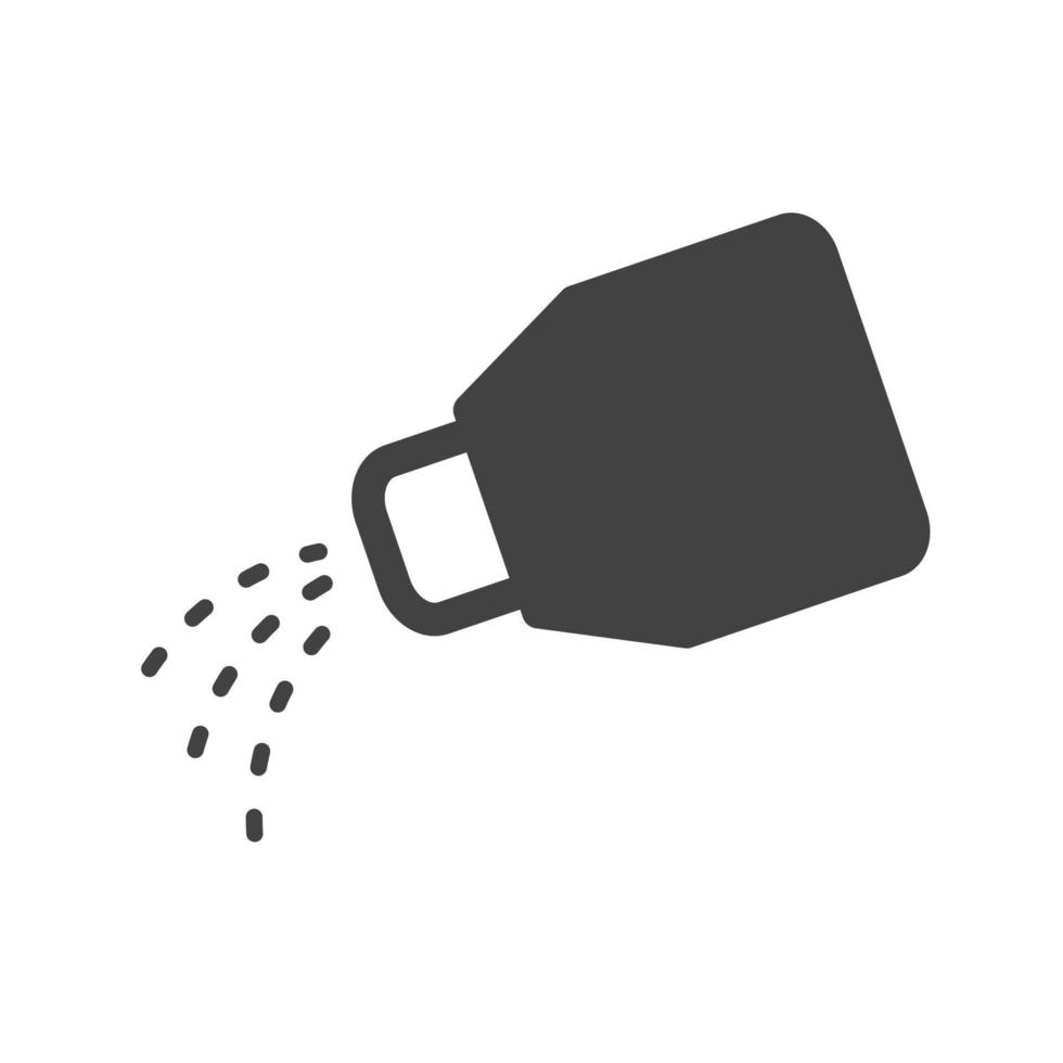 Salt bottle Glyph Black Icon vector