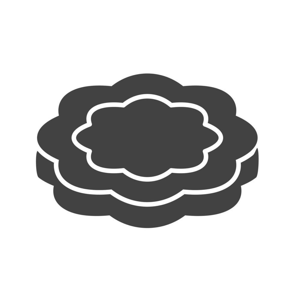 Biscuit I Glyph Black Icon vector