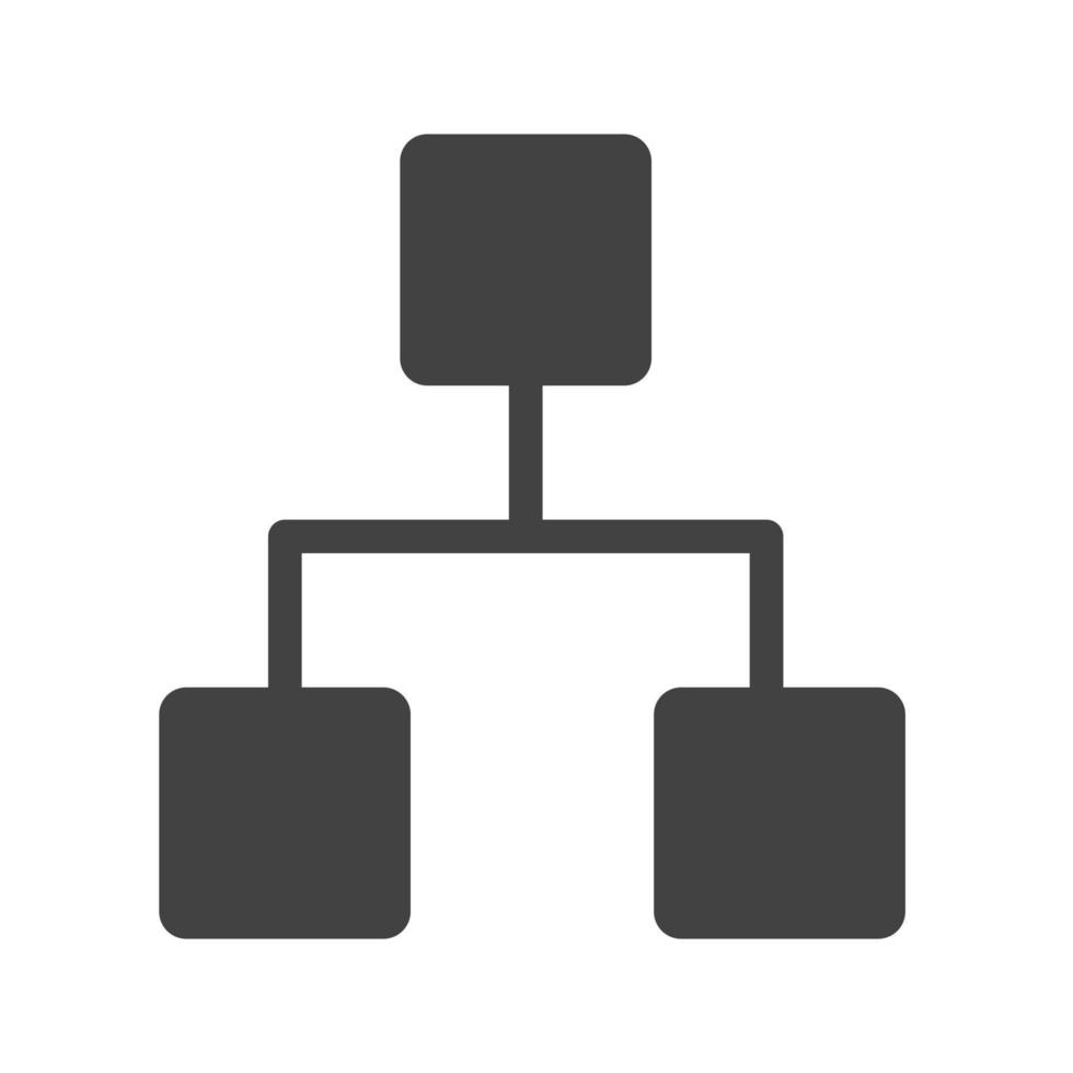 Settings Ethernet Glyph Black Icon vector