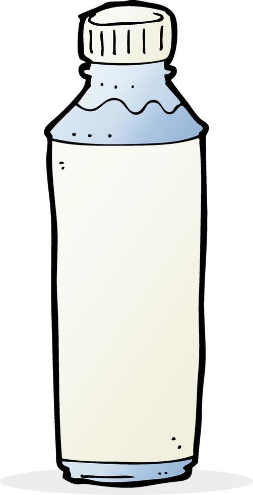 botella de agua de dibujos animados vector