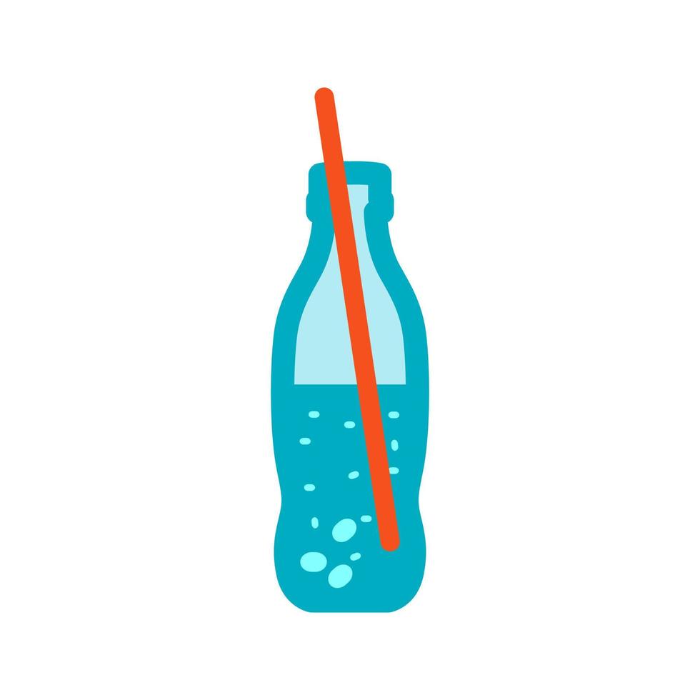 Cold drink Flat Multicolor Icon vector