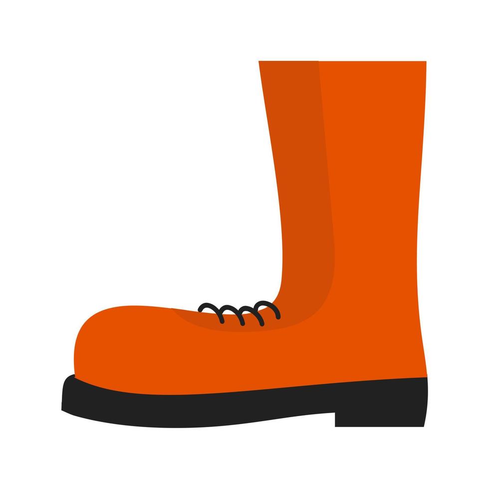 Construction boots Flat Multicolor Icon vector