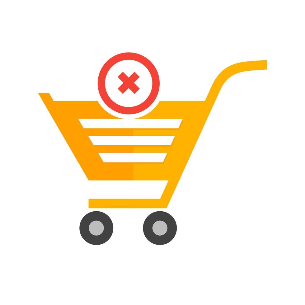 Cancel Order Flat Multicolor Icon 8308419 Vector Art at Vecteezy