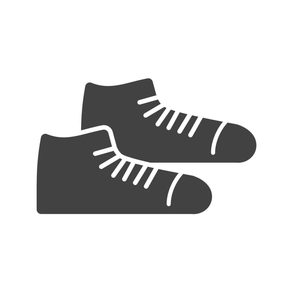 Sneakers Glyph Black Icon vector