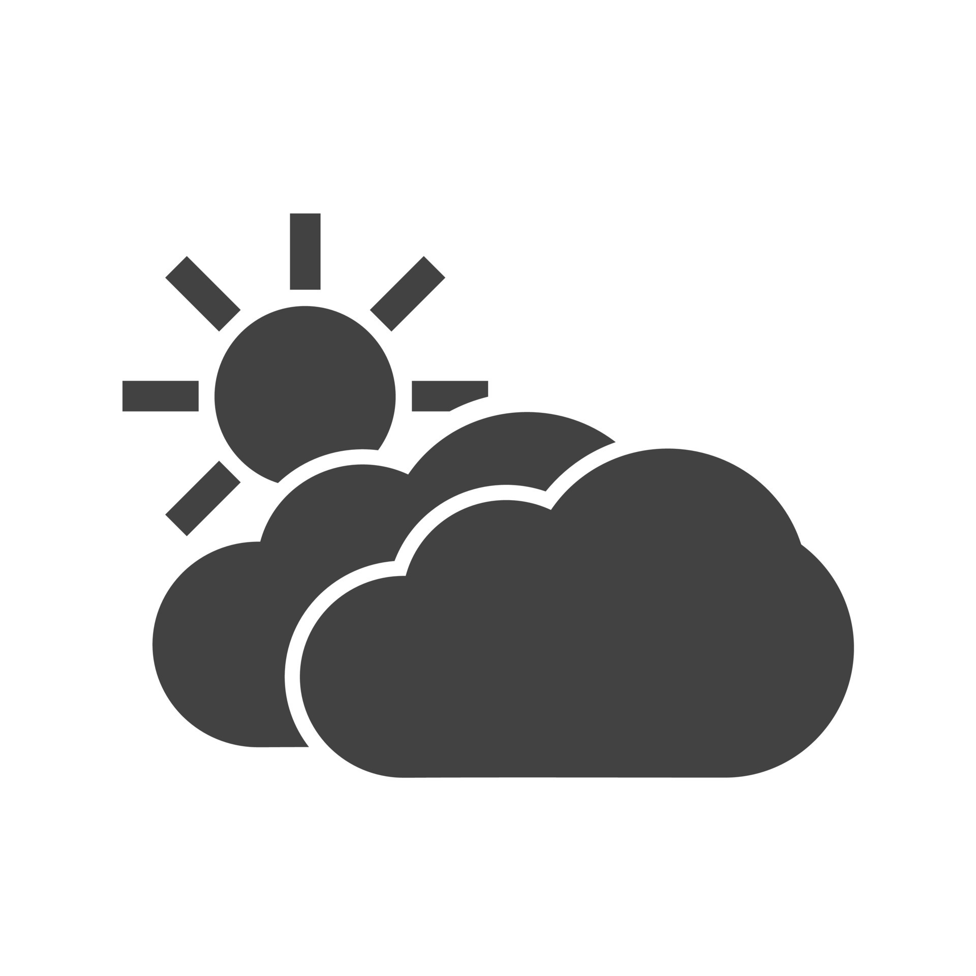 Partly Cloudy II Glyph Black Icon 8308456 Vector Art at Vecteezy