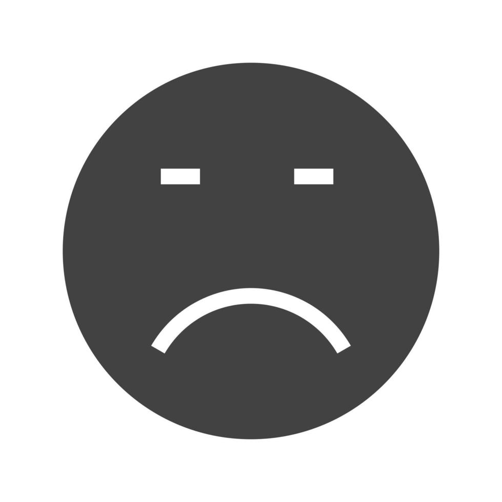 Loser Glyph Black Icon vector