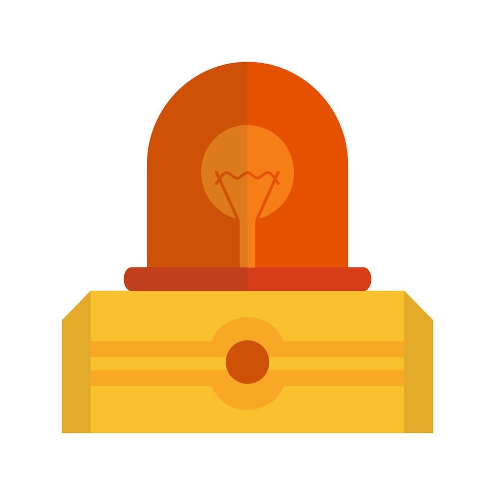 Visi Flash Light Flat Multicolor Icon vector