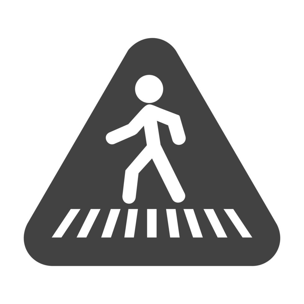 Cross Road Glyph Black Icon vector
