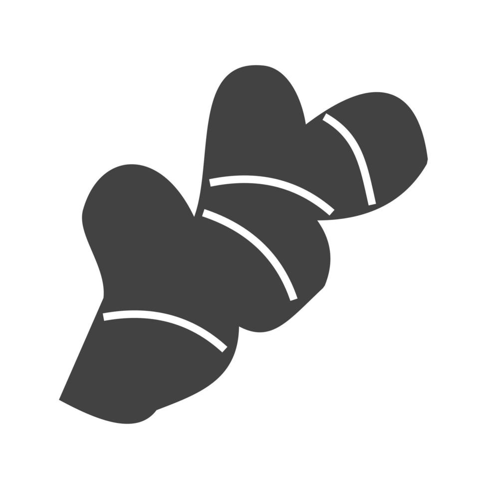 Ginger Glyph Black Icon vector