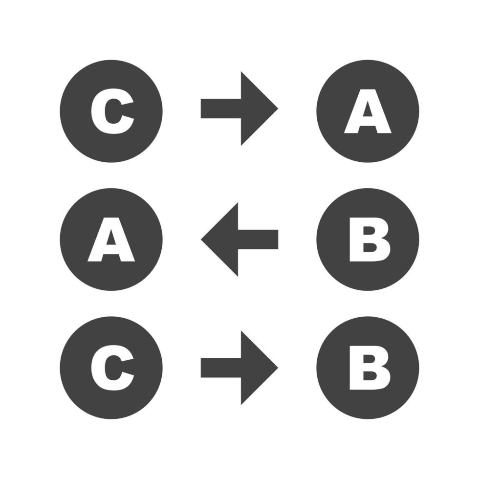 Logic Glyph Black Icon vector