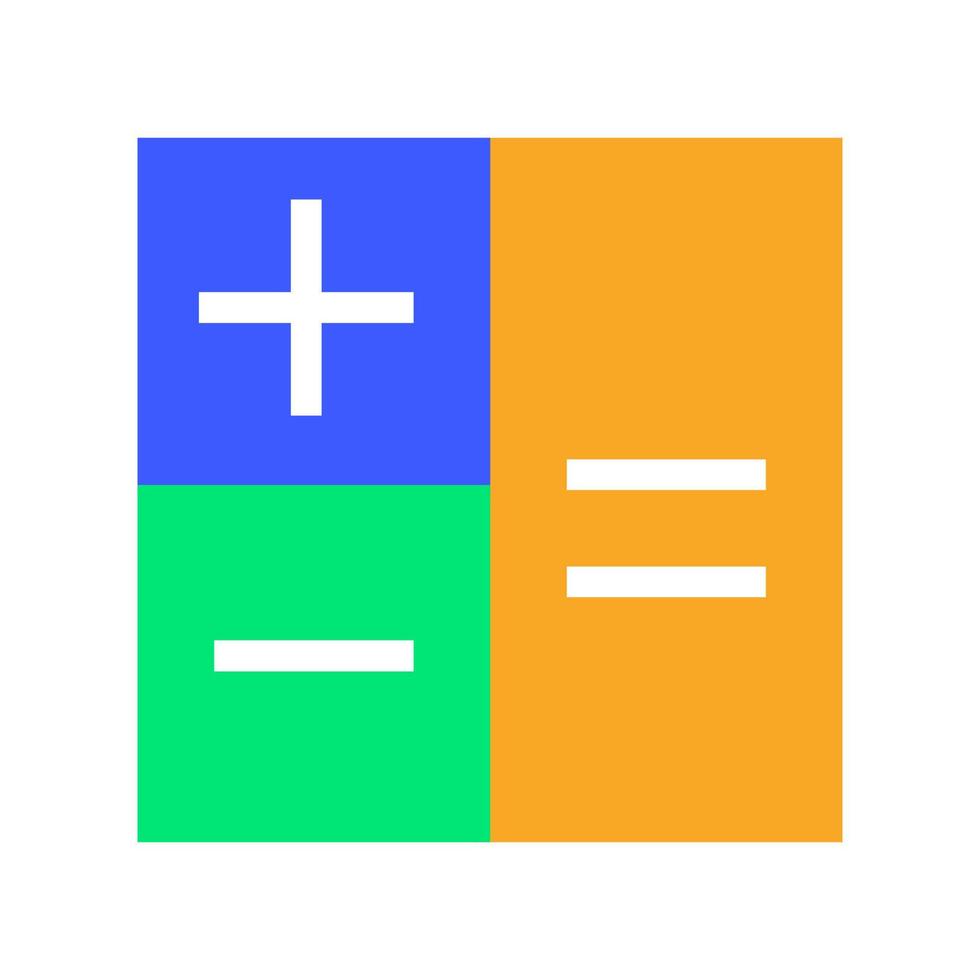 Calculation Flat Multicolor Icon vector