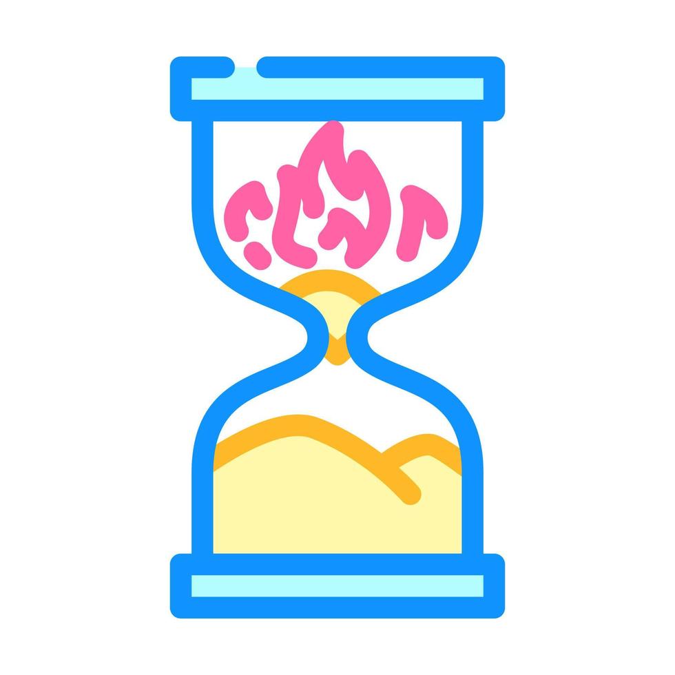 Ilustración de vector de icono de color de fecha límite de proyecto