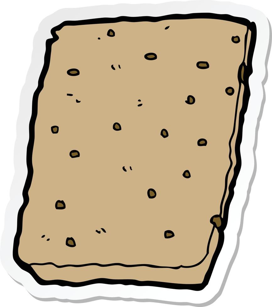 sticker of a cartoon flapjack vector