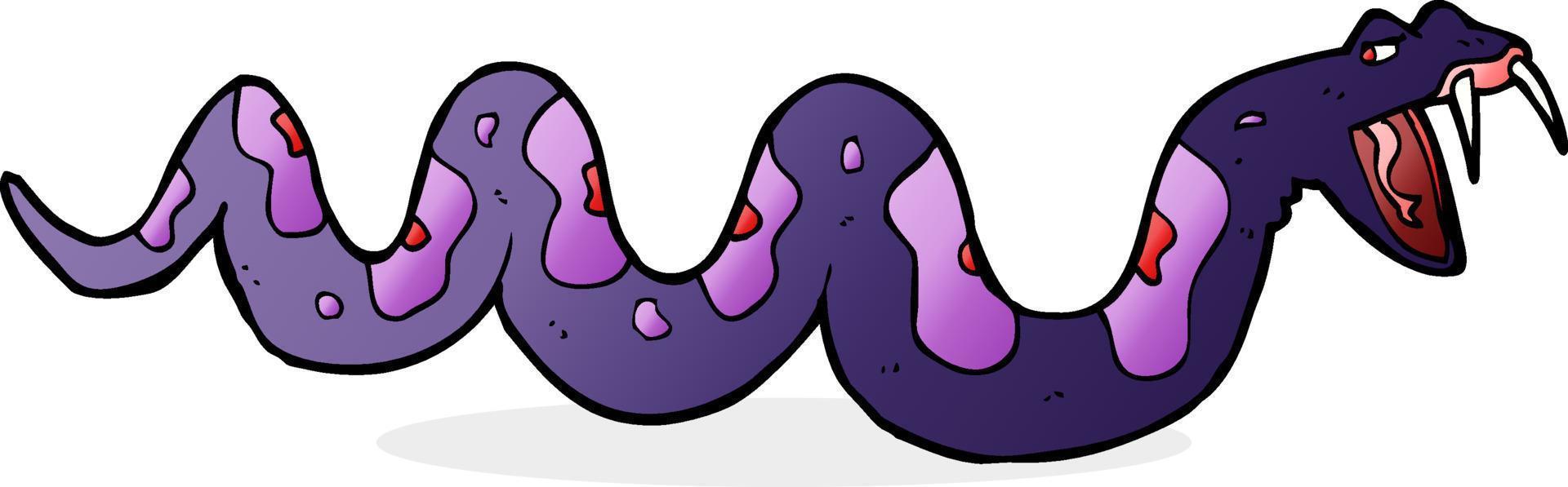 cartoon poisonous snake vector