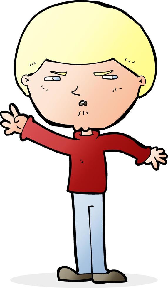 cartoon mean man vector