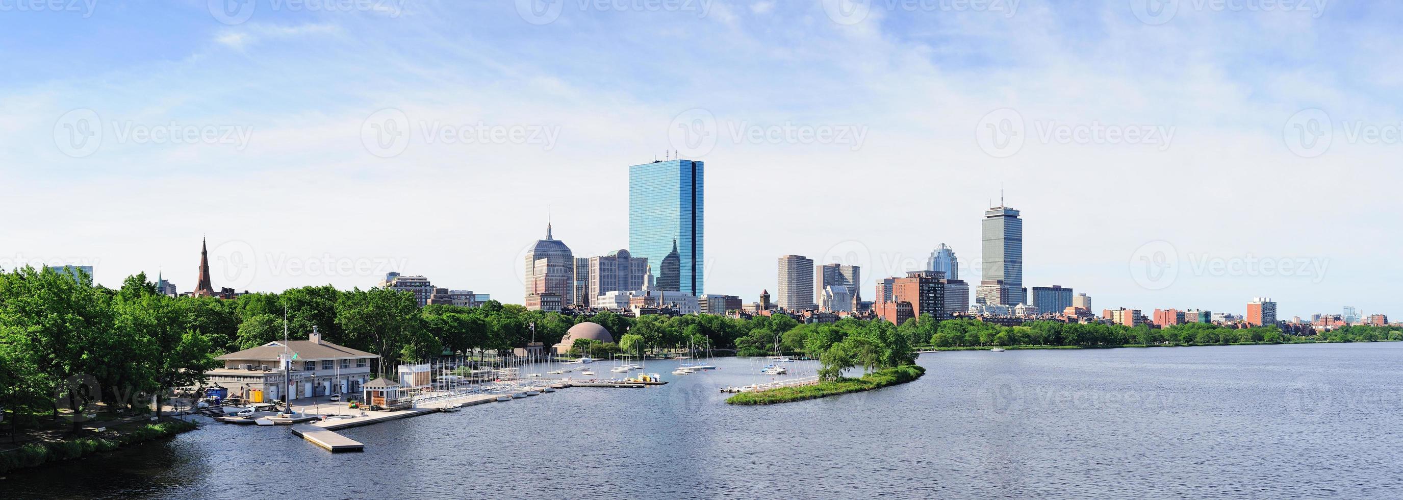 panorama de la bahía trasera de boston foto