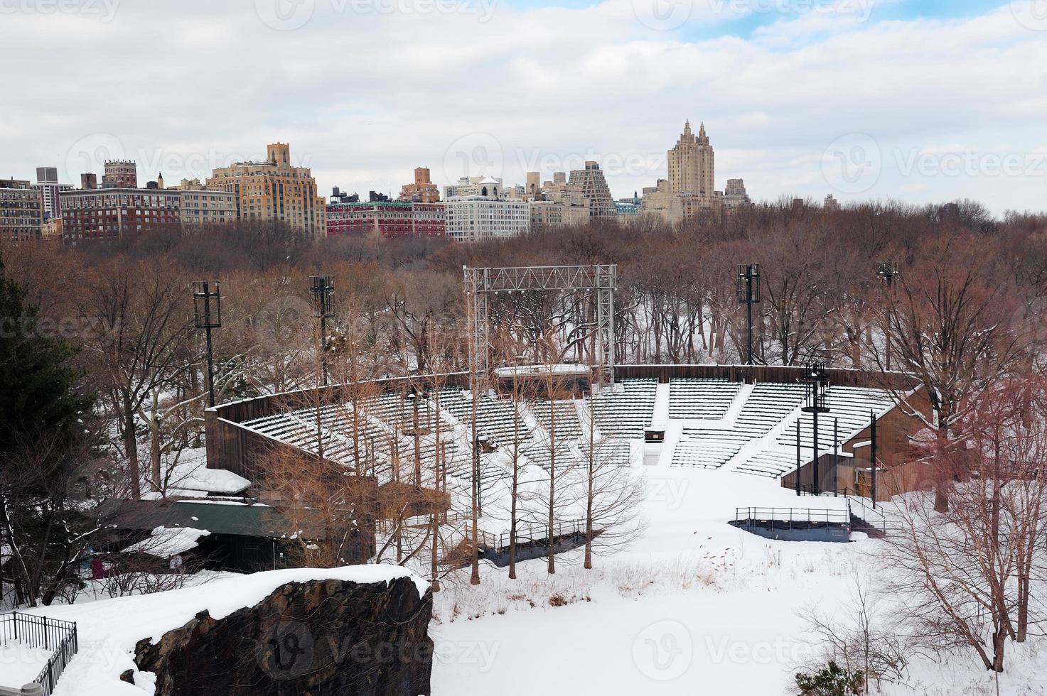 New York City Manhattan Central Park in winter photo