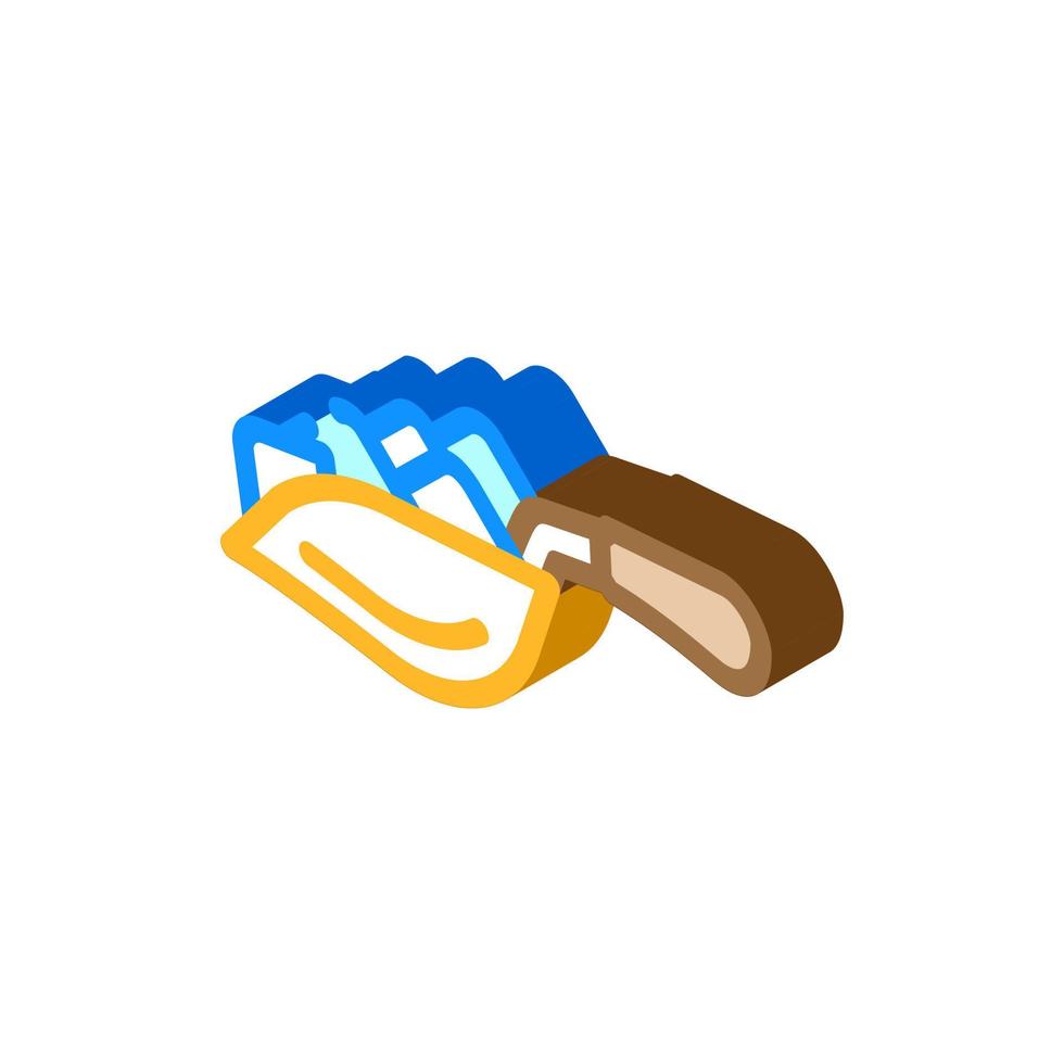 ice scoop bartender isometric icon vector illustration
