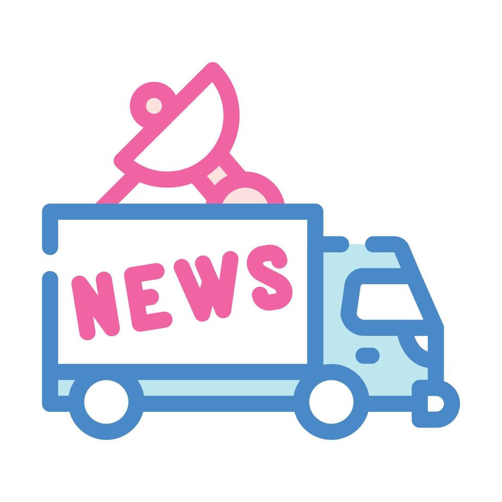 news car truck color icon vector illustration