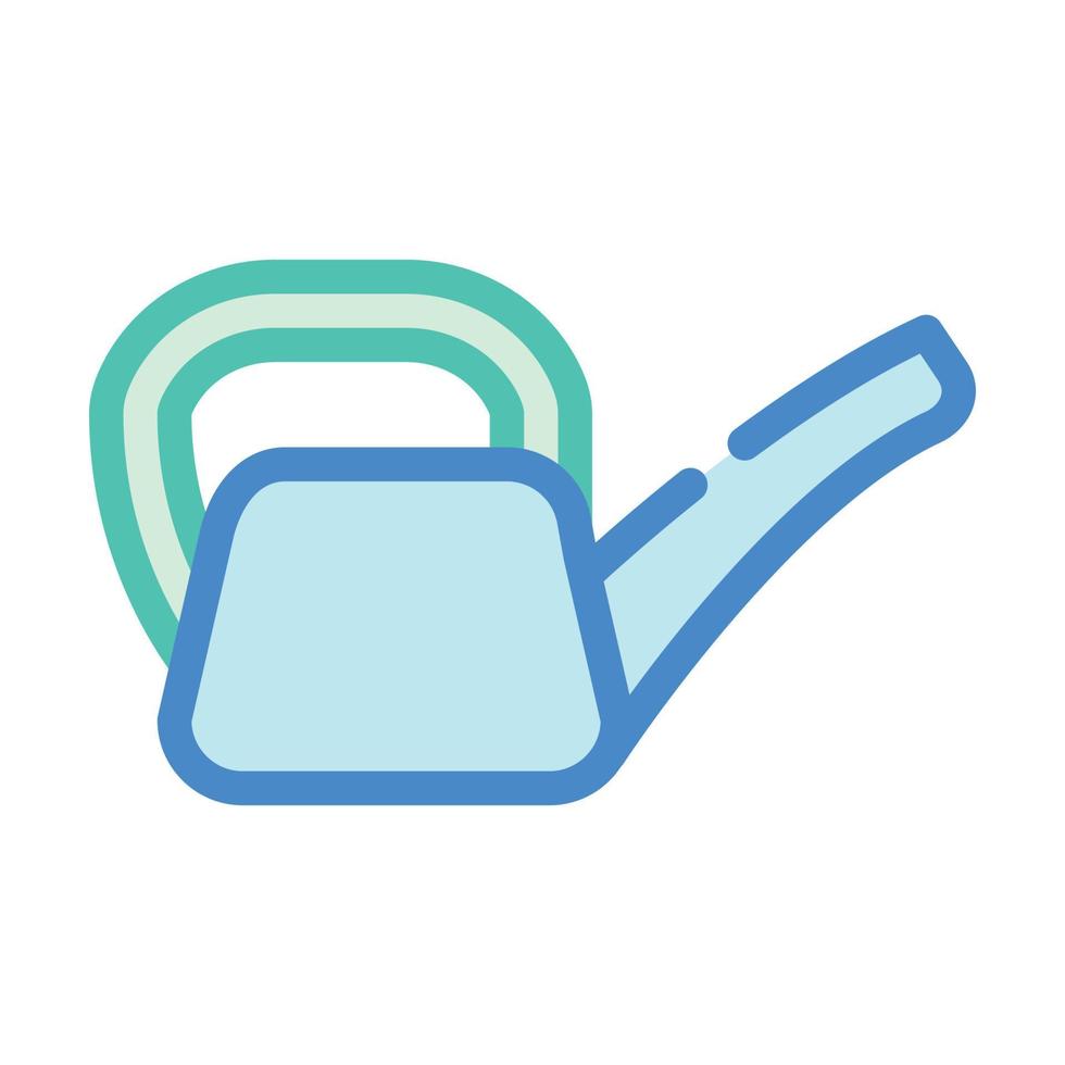 watering can color icon vector isolated illustration