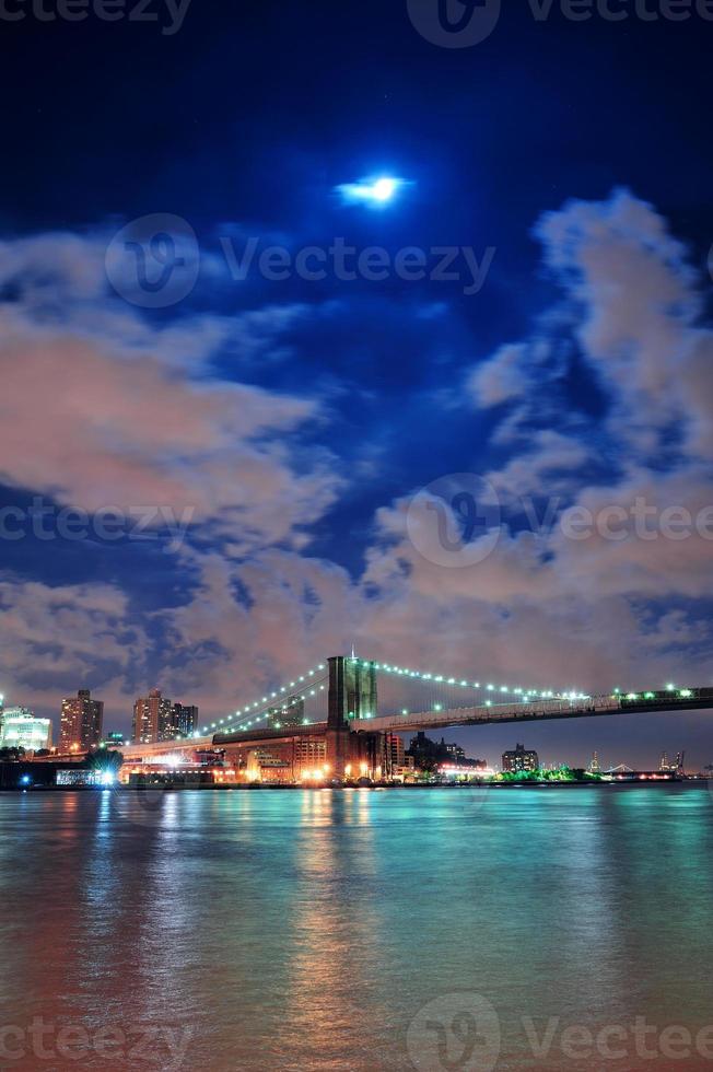 New York City moon night photo