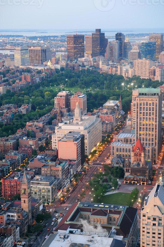 Boston aerial view photo