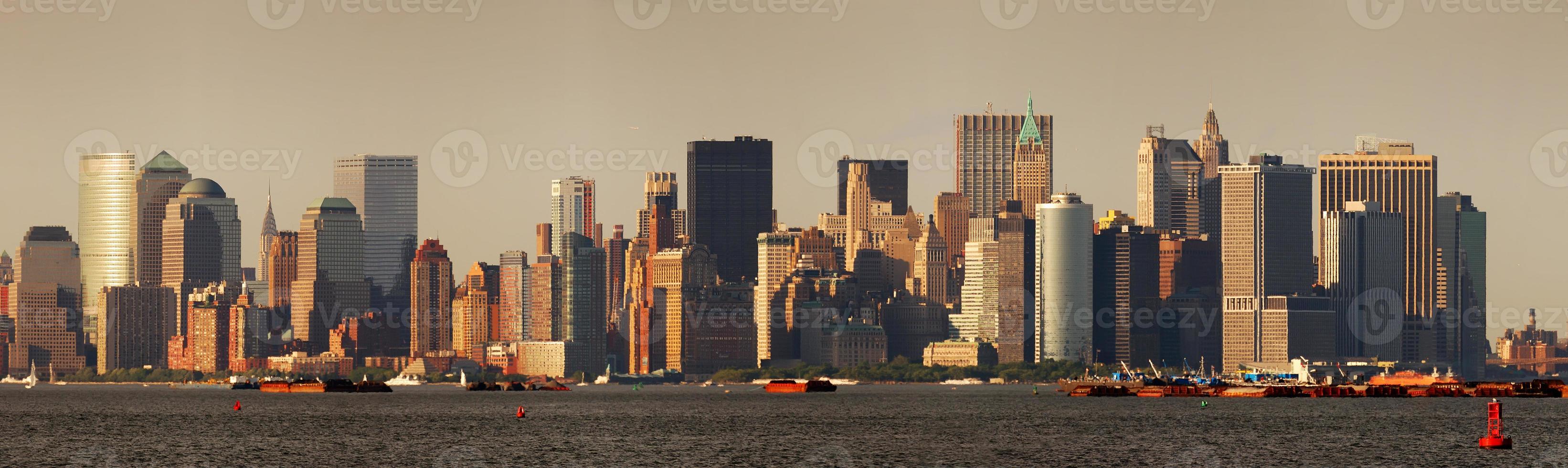 Urban City skyline. New York City panorama photo
