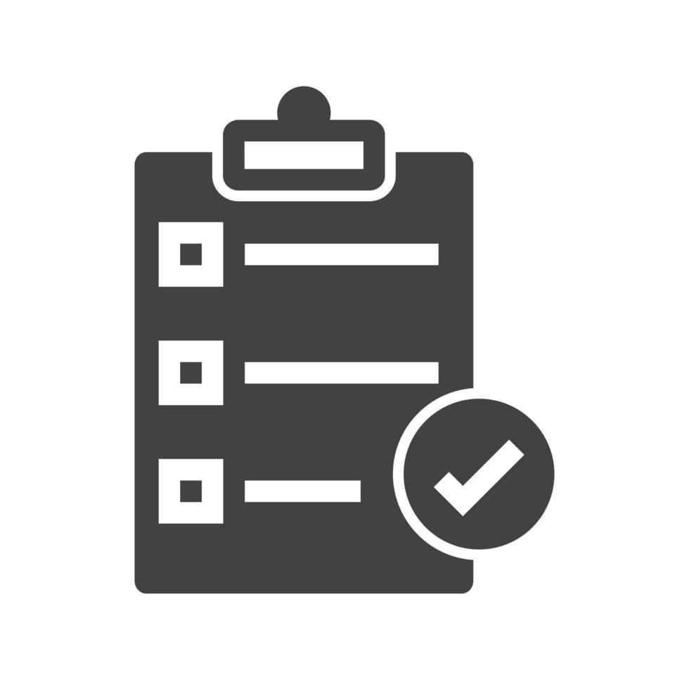 Directory Submission Glyph Black Icon vector