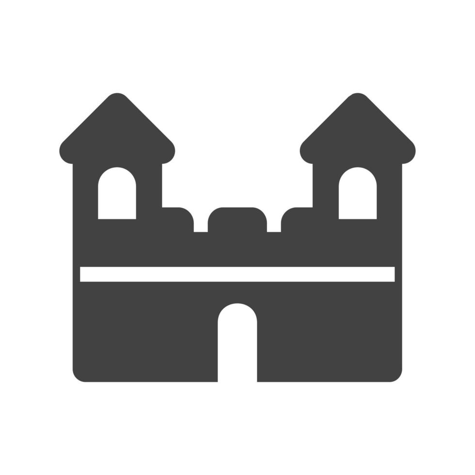 Castle I Glyph Black Icon vector