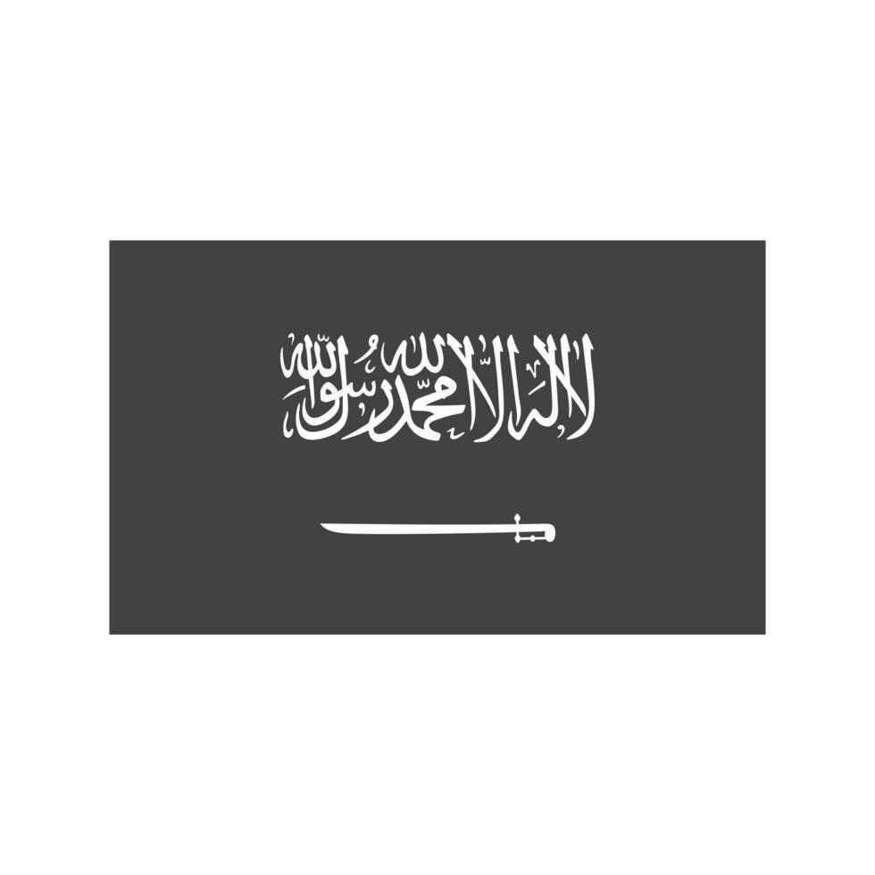 icono negro de glifo de arabia saudita vector
