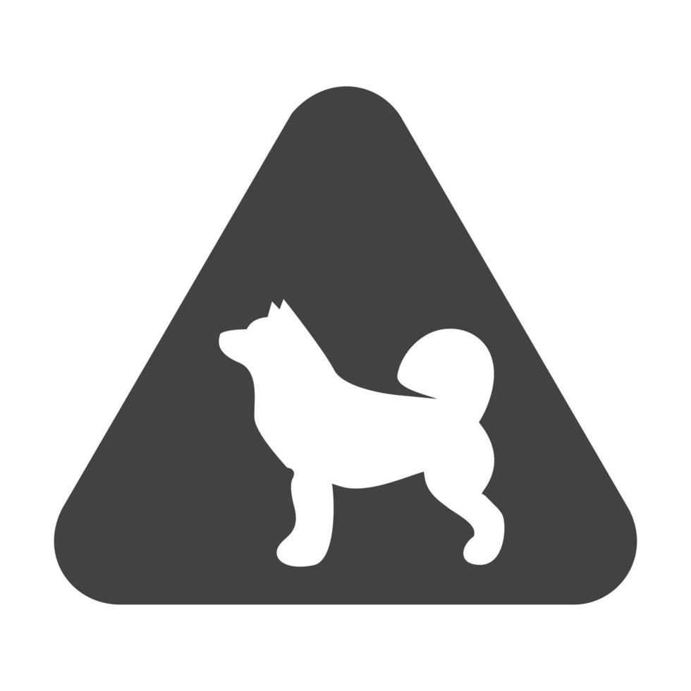 signo animal ii glifo icono negro vector