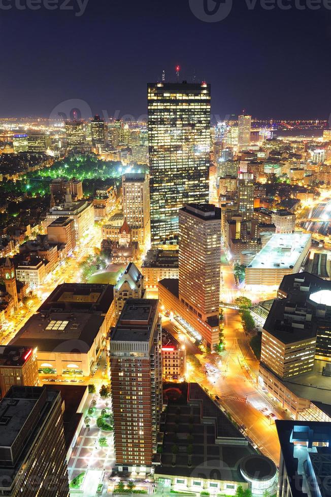 Boston at night photo