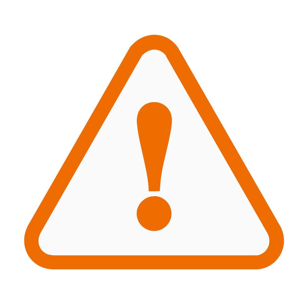 Warning Sign Flat Multicolor Icon vector