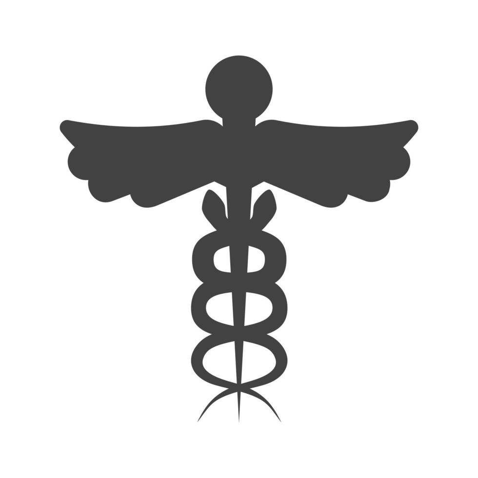 Medical Sign I Glyph Black Icon vector