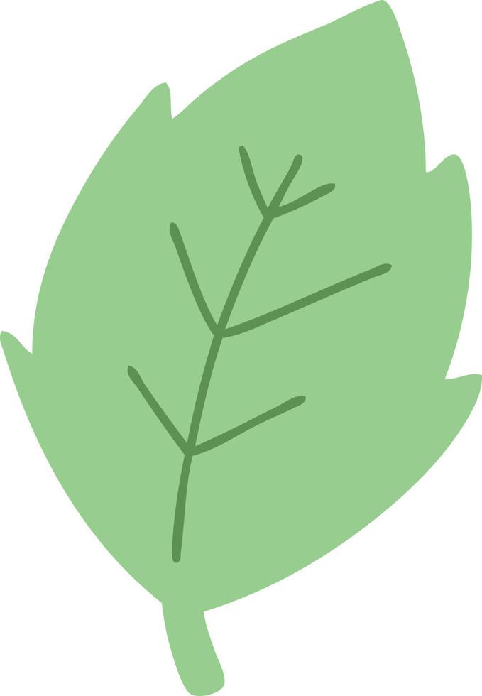 simple cartoon leaf vector