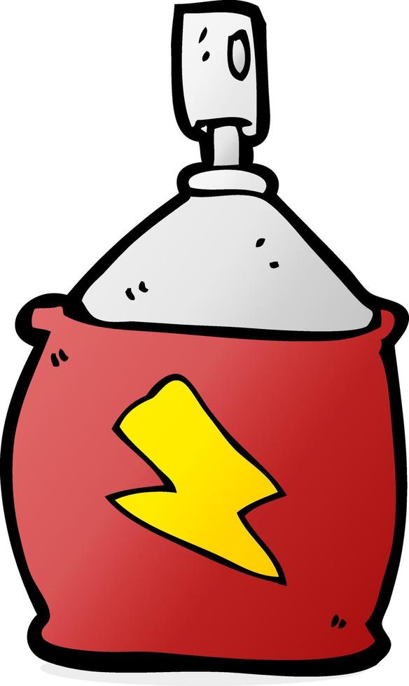 cartoon spray can vector