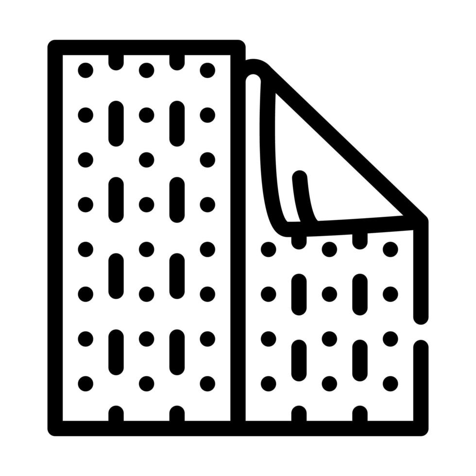 ilustración de vector de icono de línea de renovación de casa de papel tapiz