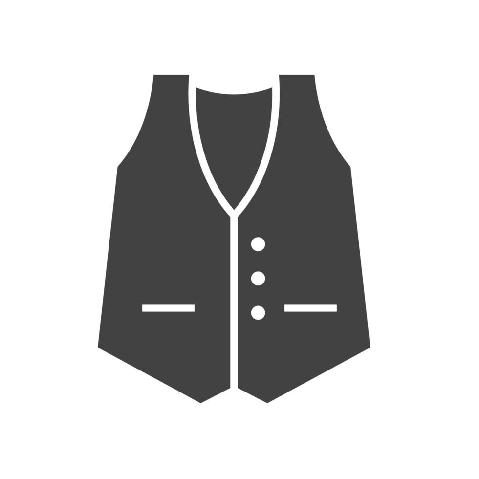 Jacket Glyph Black Icon vector
