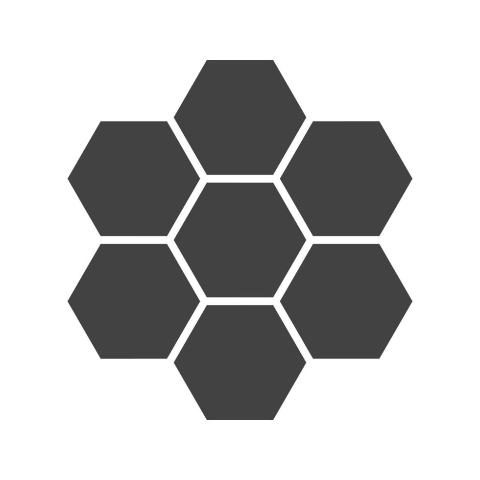 Organizational Structure Glyph Black Icon vector