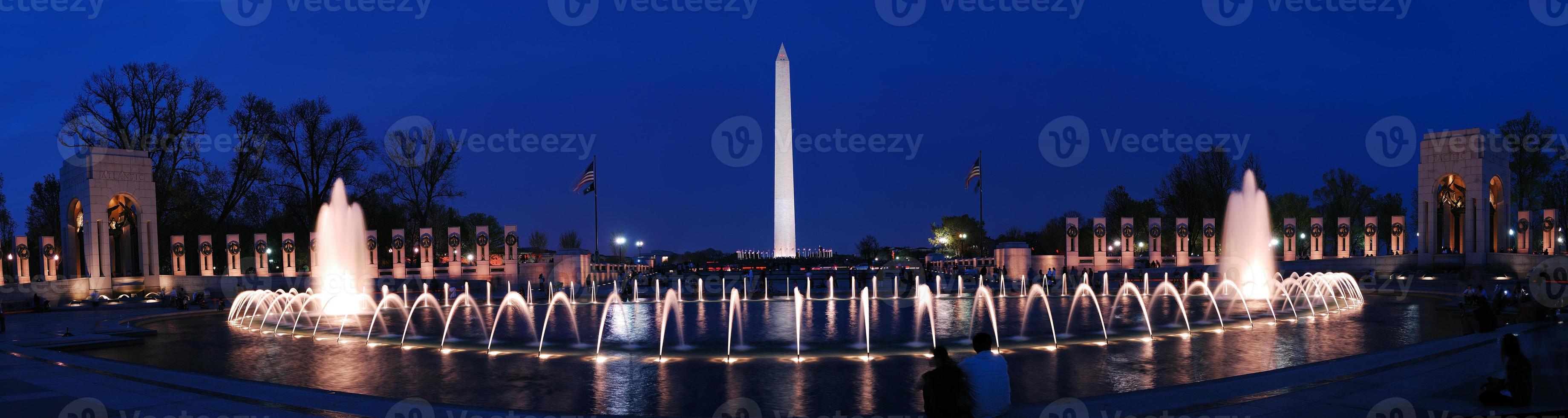 Washington monument panorama, Washington DC. photo