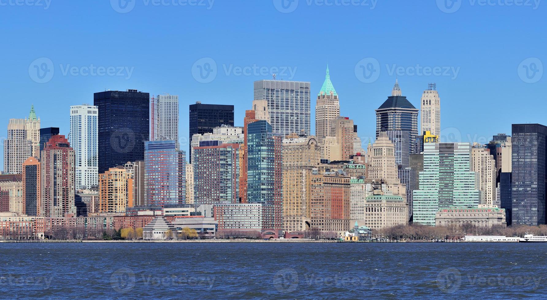 New York City Manhattan downtown panorama photo