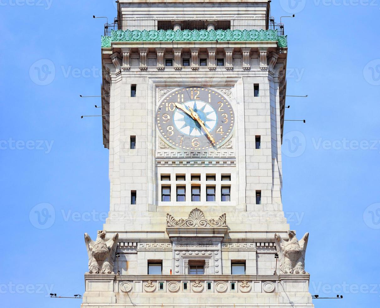 Boston Custom House closeup photo
