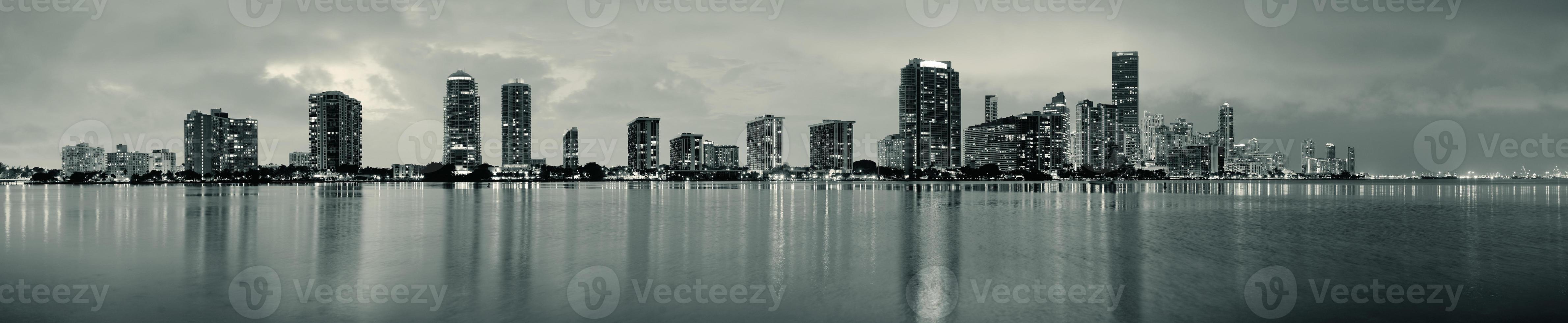 Miami night scene photo